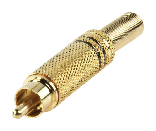 Glaxio®  Gold plated phono Plug with Cable protector