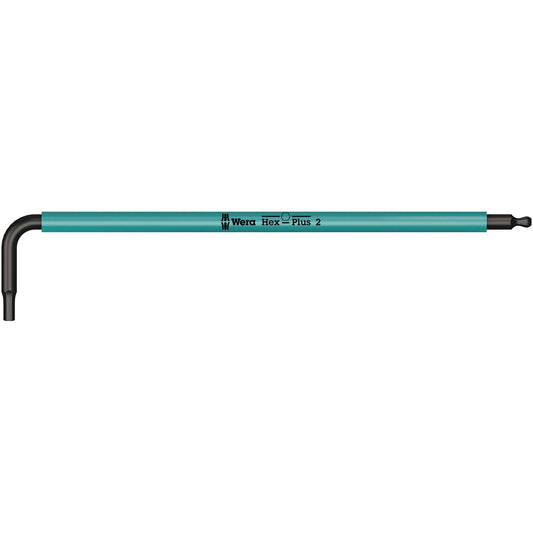 Wera 950Spkl Multicolour Hex Key 2.0/101 Long Ballend Blacklaser 022602