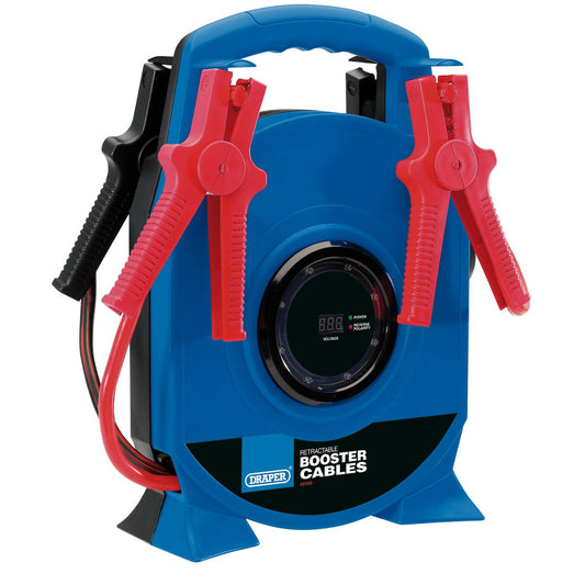 Draper 92700 Retractable Booster Cables (29mm x 3.5M) LCD Display Anti-Surge