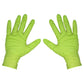 50x Sealey Large Diamond Grip Extra-Thick Nitrile Powder-Free Gloves, Hi-Vis