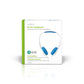 Nedis Wired Headphones 1.2 Round Cable On-ear Blue/White - HPWD4200BU