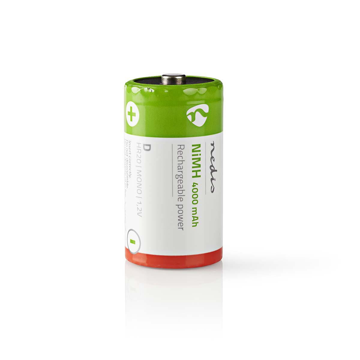 Nedis Rechargeable Ni-MH Battery D 1.2V 4000mAh 2 pieces Blister BANM40HR202B