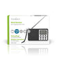 Nedis FM Radio 1.5W World Receiver Alarm Clock Black