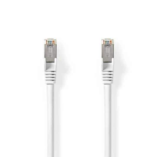 Nedis Cat 8.1 Cable S/FTP RJ45 Male to Male 10m Round LSZH White -CCGL85520WT100