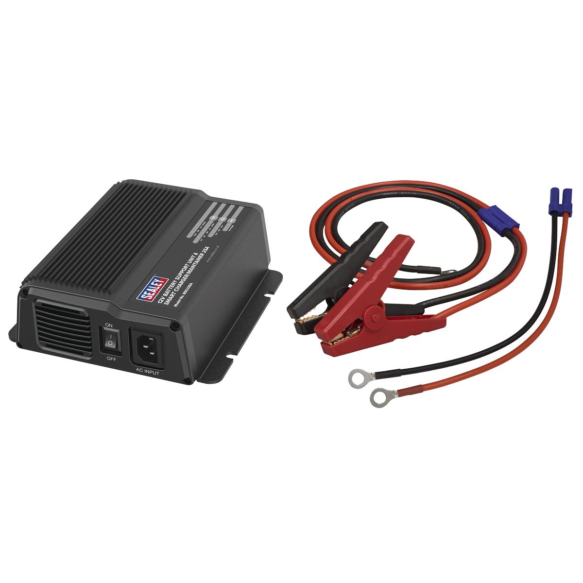 Sealey 12V Battery Support Unit & Smart Charger/Maintainer 25A BSCU25A