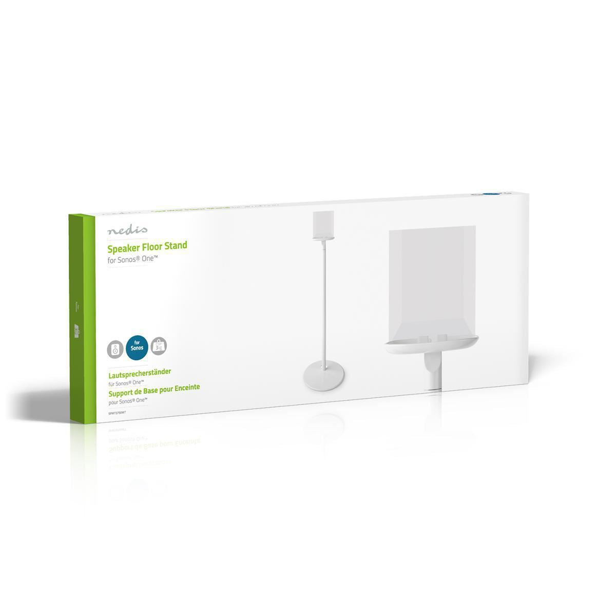 Nedis Speaker Floor Stand For Sonos® One/Sonos® Play:1 Max. 3 kg Fixed - SPMT5750WT