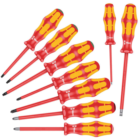 Wera 160I/162I/167I/9 VDE S;Driver Set Sl/PH/TX Kraftform Plus 9Pc 133355