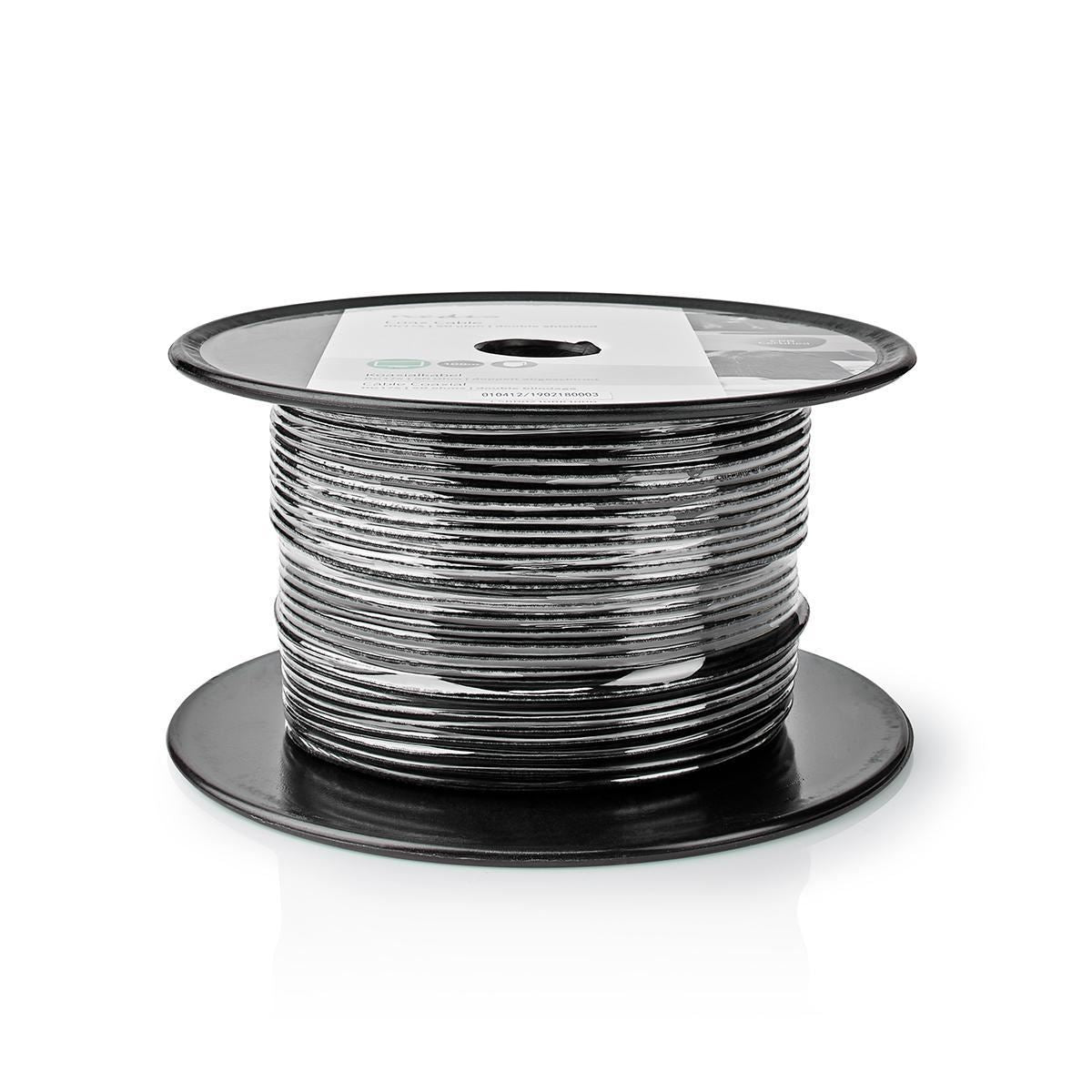 Nedis Coax Cable RG174 100m Reel Black CSBR0210BK1000