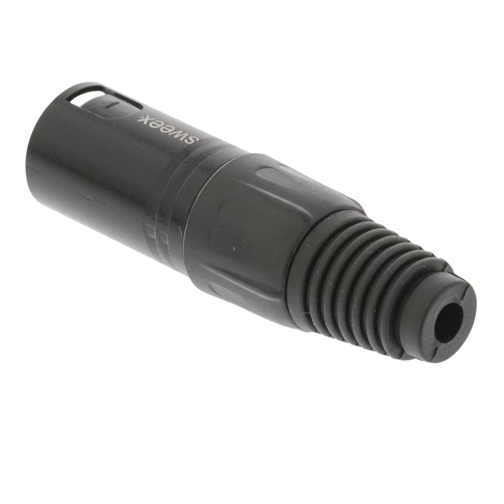 Sweex Connector XLR 3-Pin Male Nickel-Plated Black SWOP15900B Connector/Plug - COTP15900BK