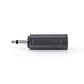 Nedis Mono Audio Adapter 3.5mm Male to 6.35mm Female 10 pieces Black - CAGP22934BK