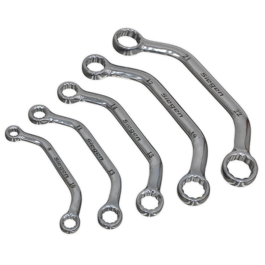 Sealey Obstruction Spanner Set 5pc Metric S0716