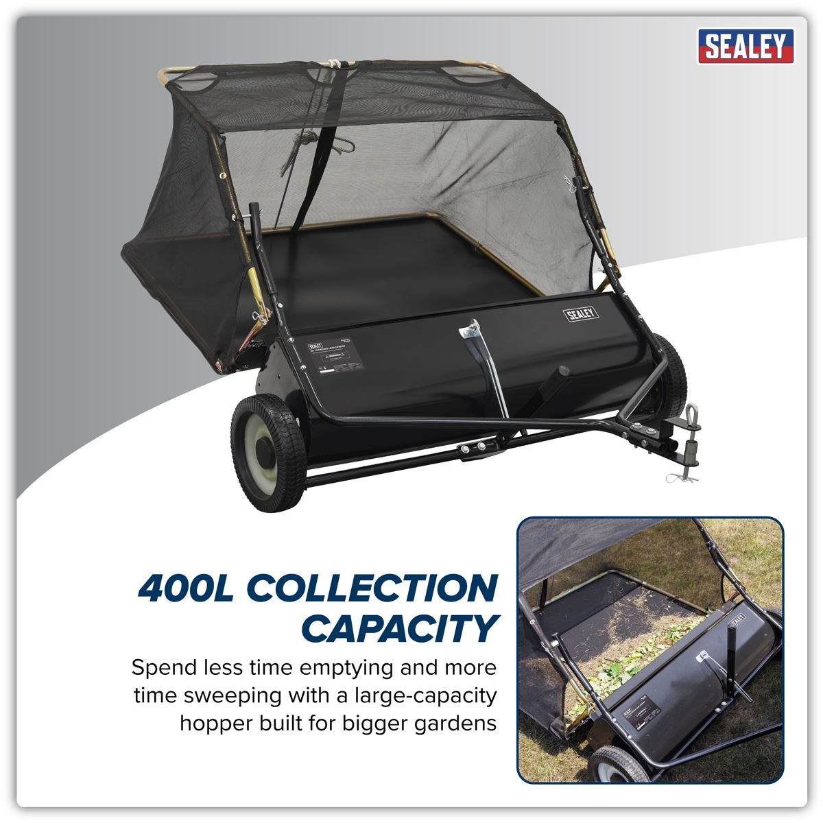 Sealey 42" Tow-Behind Lawn Sweeper SLS42T