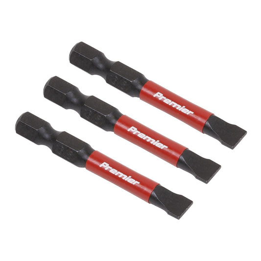 Premier Slotted 6.5mm Impact Power Tool Bits 50mm - 3pc AK8228