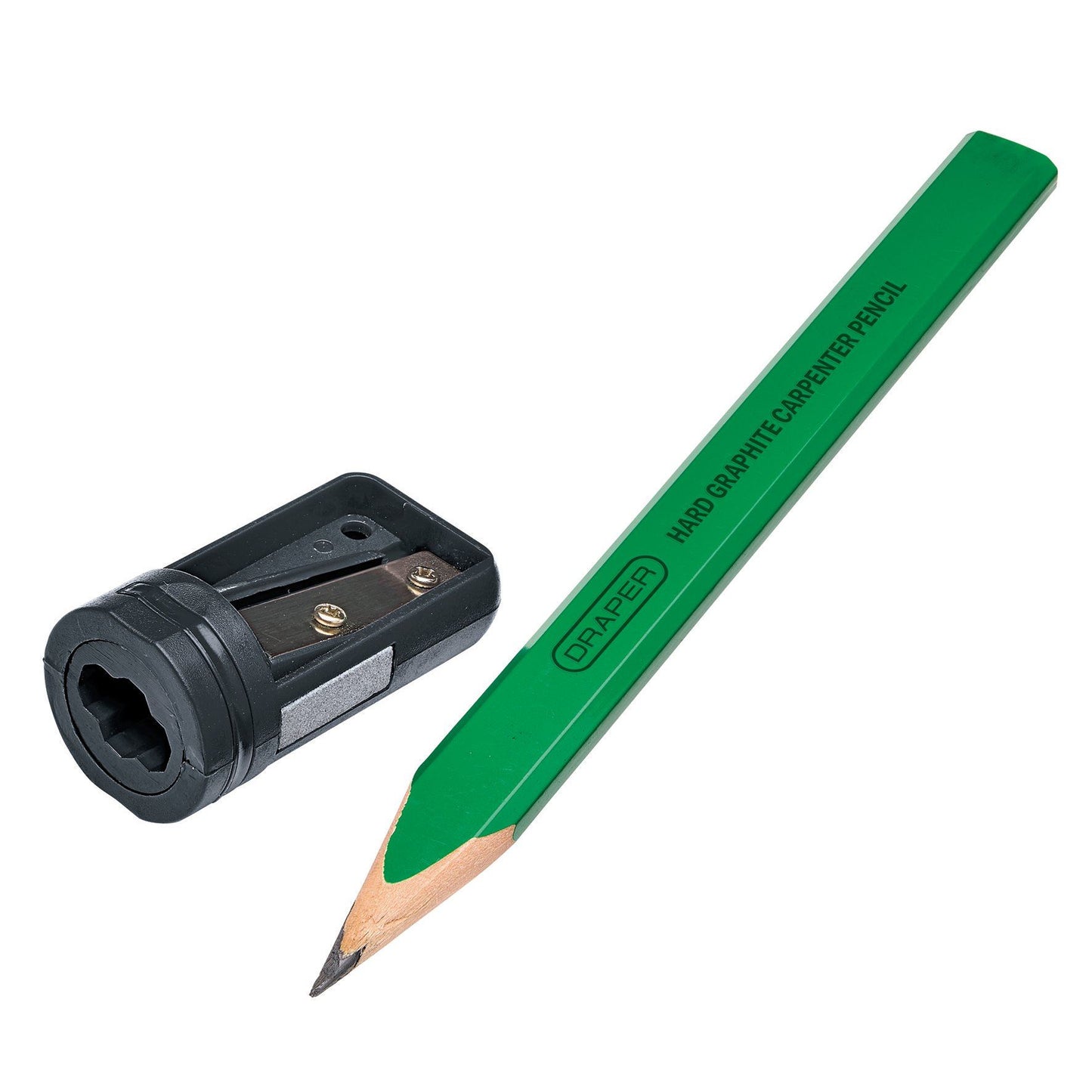 Draper Carpenter's Pencils with Sharpener (Pack of 10)