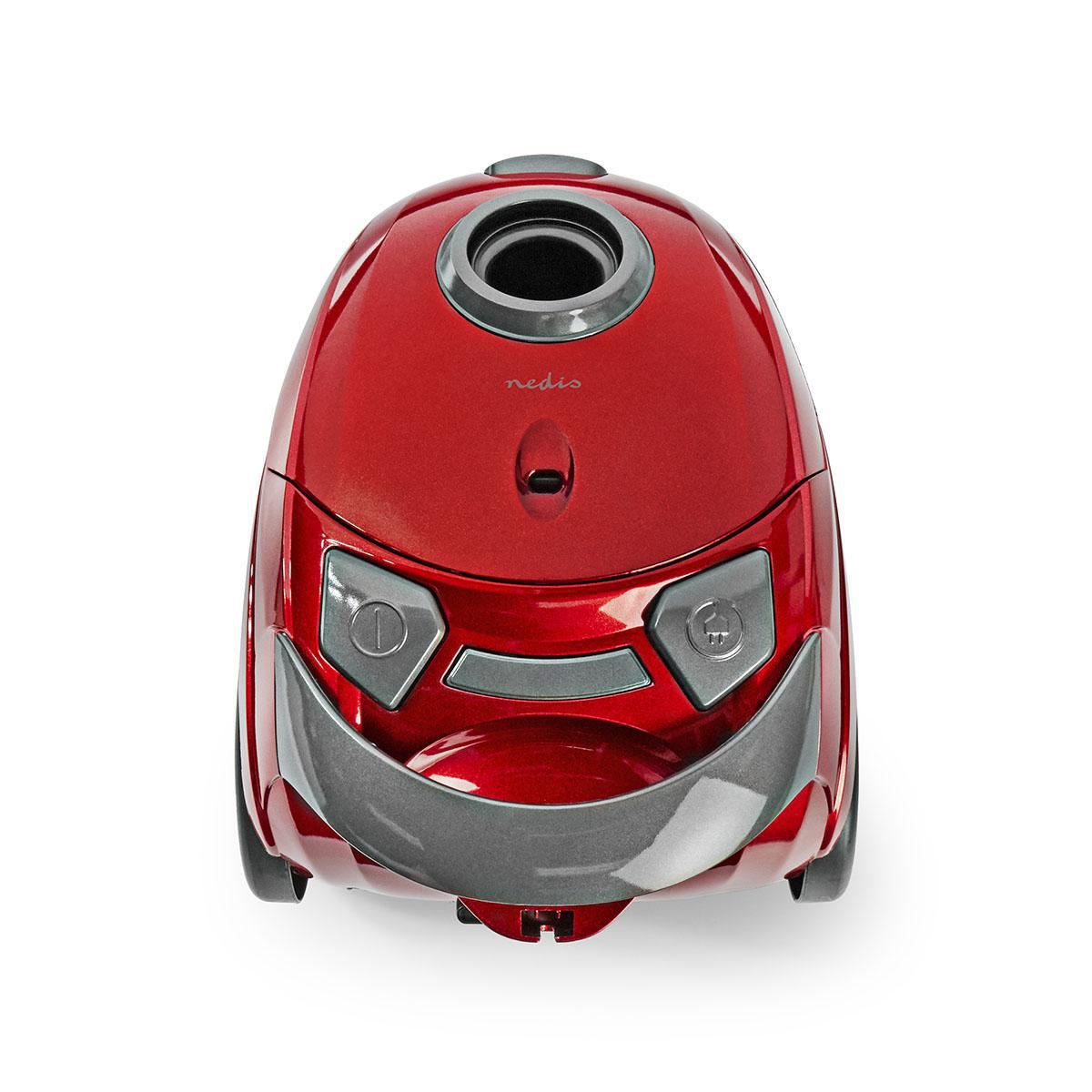 Nedis Vacuum Cleaner With Bag 700W 1.5L Dust Capacity Red - VCBG100RD