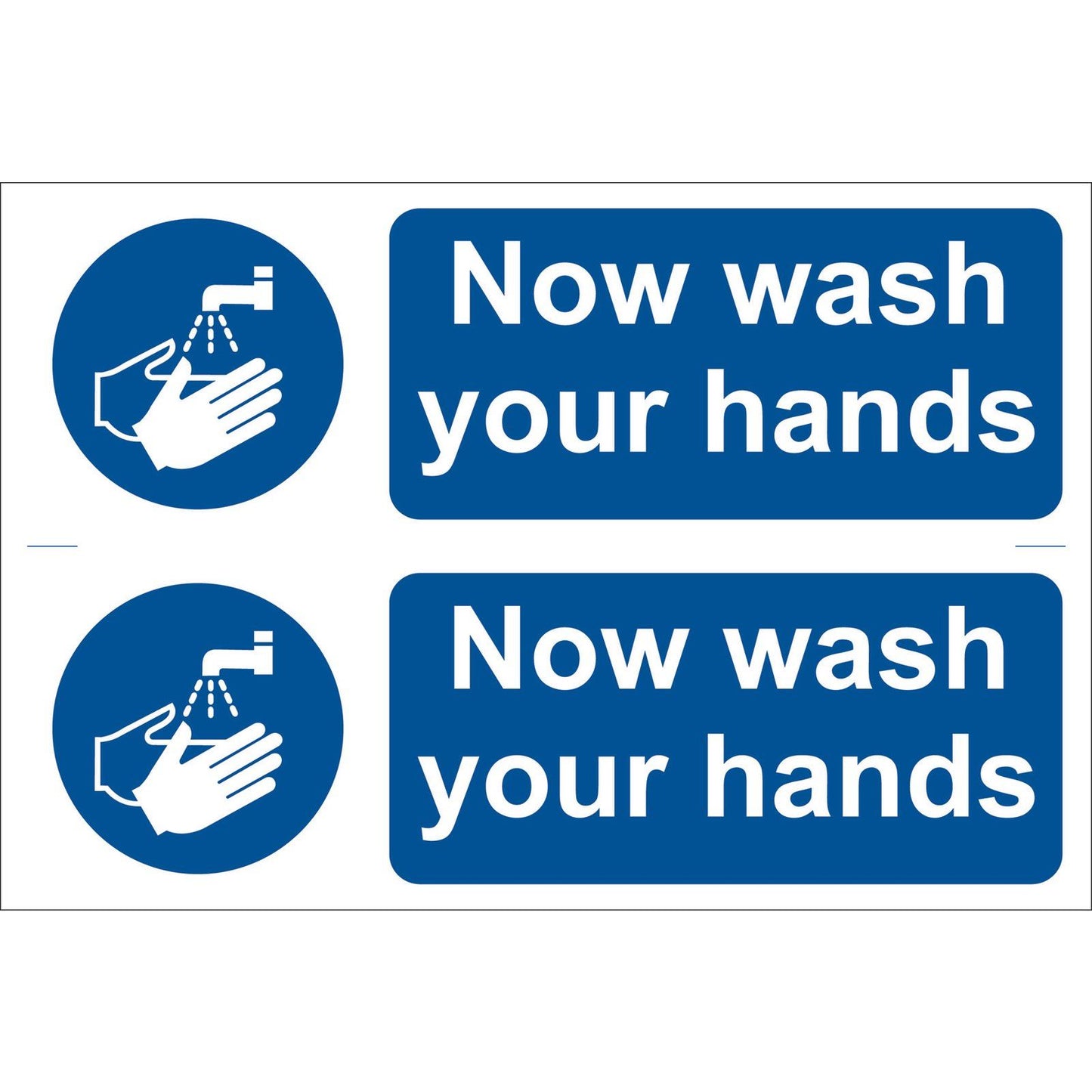 Draper 2 x Wash Your Hands Mandatory Sign -No. 72162