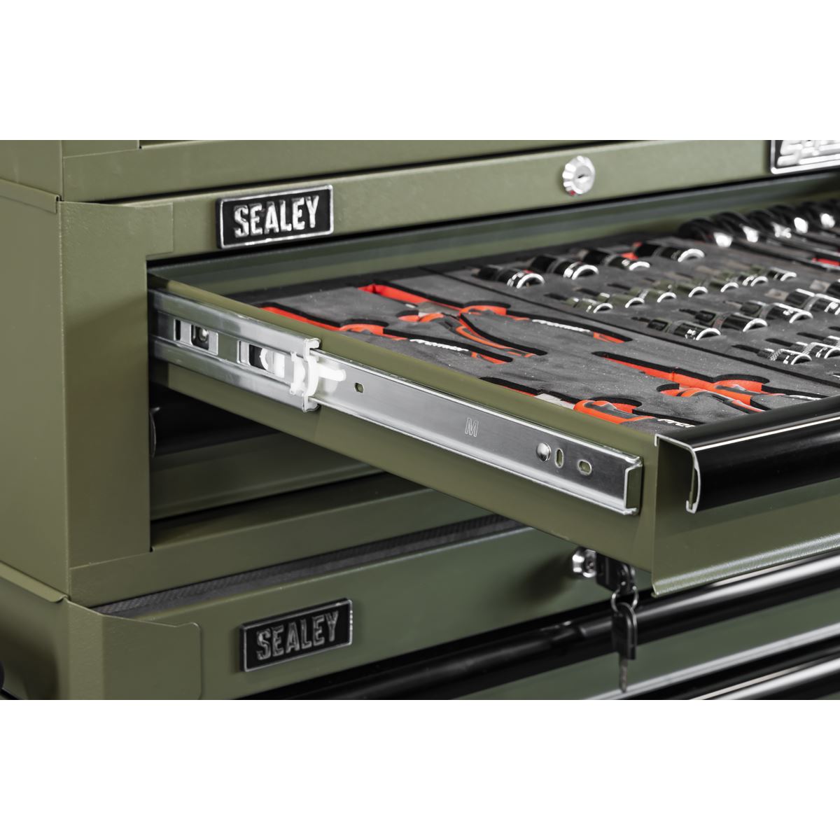Sealey Superline Pro Mid-Box Tool Chest 2 Drawer - Khaki AP26029TK