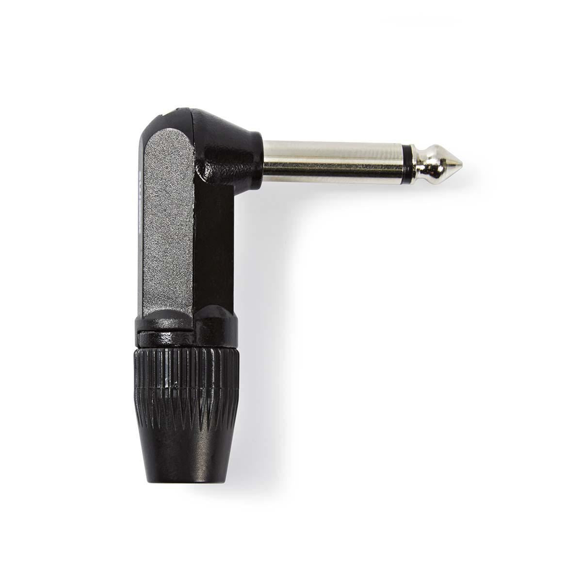 Nedis Audio Connector Mono 6.35mm Male Angled Black COTP23902BK
