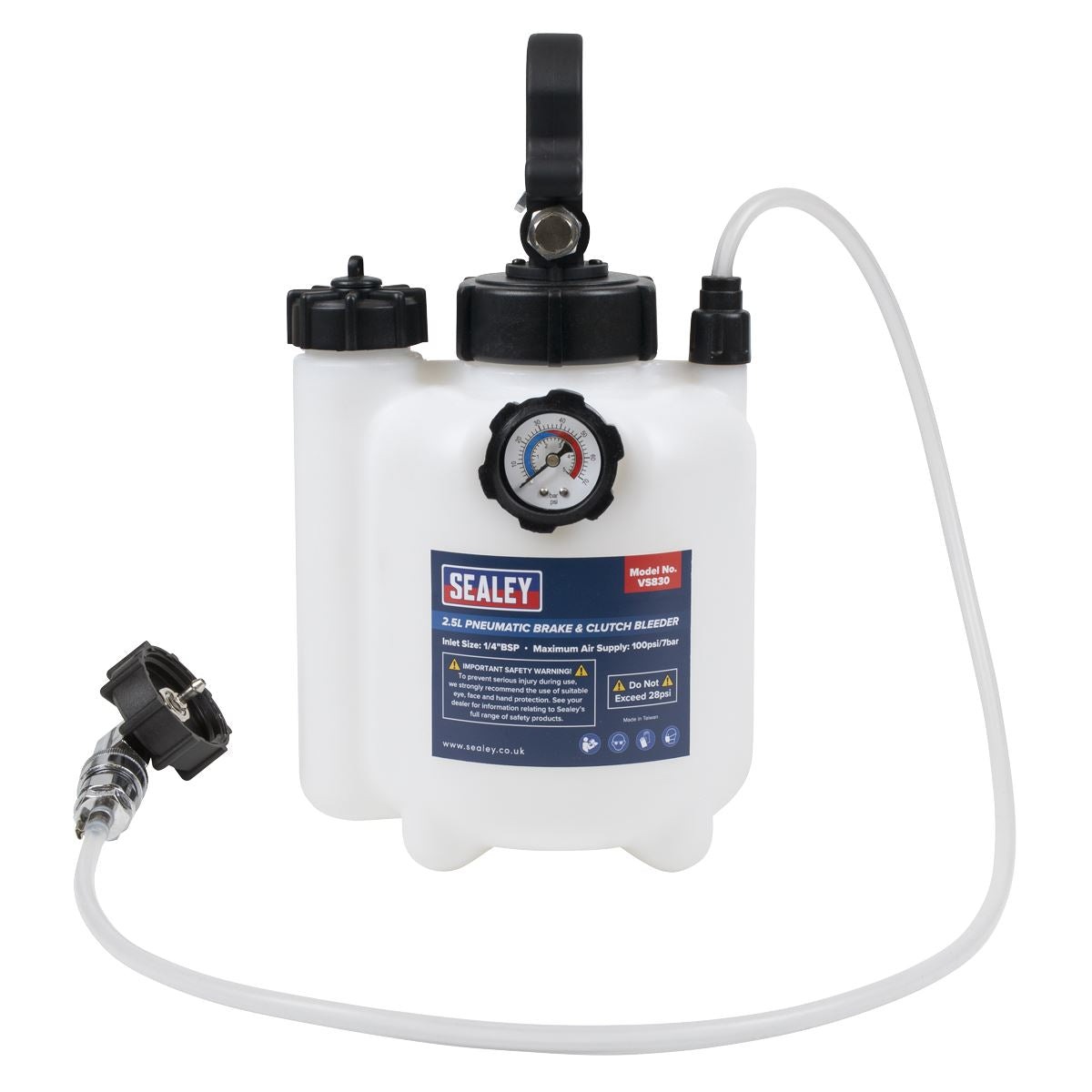 Sealey Pneumatic Brake & Clutch Bleeder 2.5L VS830
