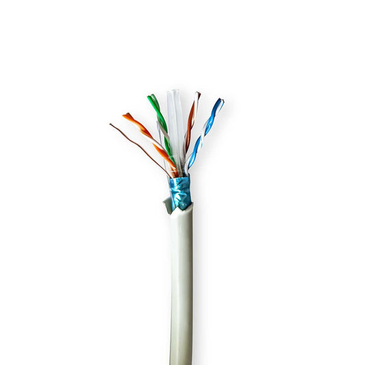 Nedis Network Cable Roll CAT6 Stranded F/UTP Bare Copper 100m Indoor Round LSZH