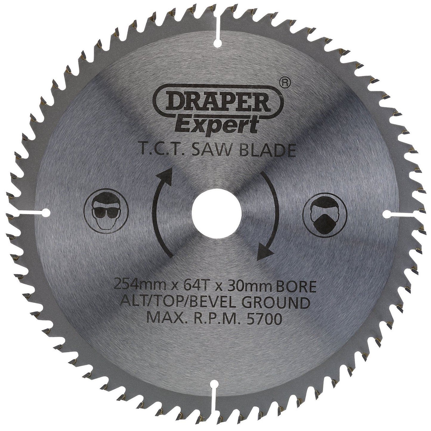 Draper Expert Circular TCT Saw Blade 254mm x 30mm 64T 64 Tooth 38155