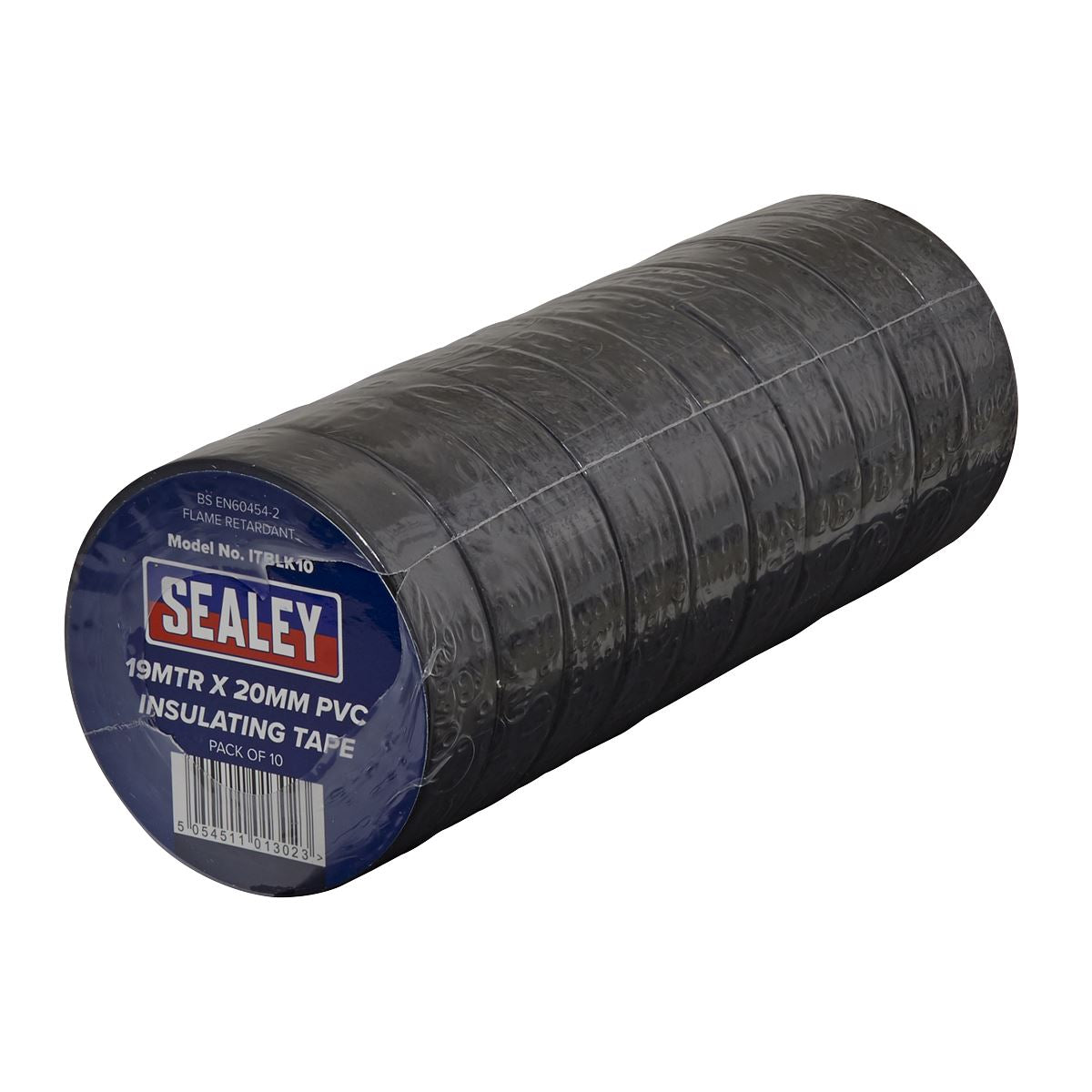 Sealey PVC Insulating Tape 19mm x 20m Black Pack of 10 ITBLK10