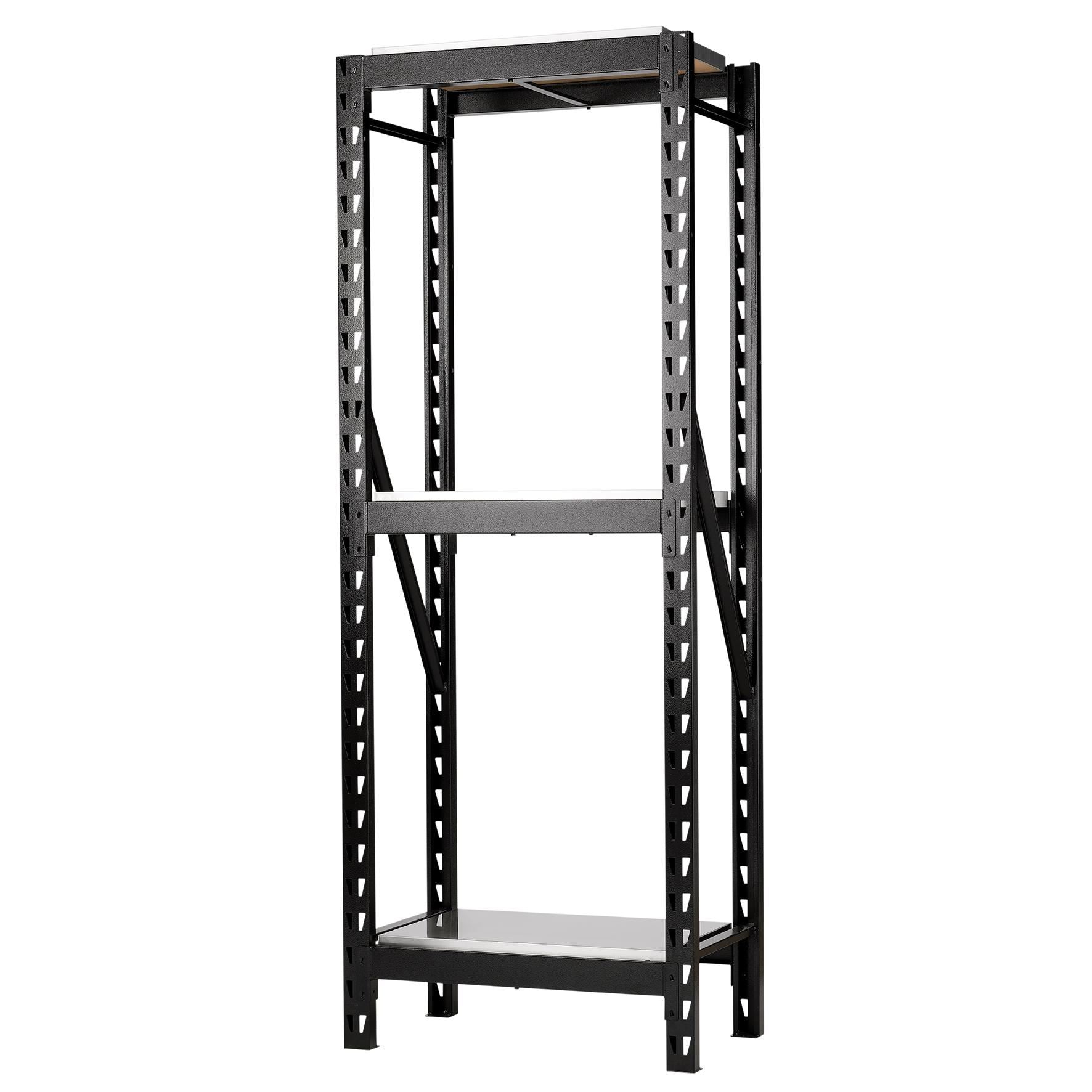 BUNKER 14 Piece Modular 3 Tier Racking with Stainless Steel Shelving ...