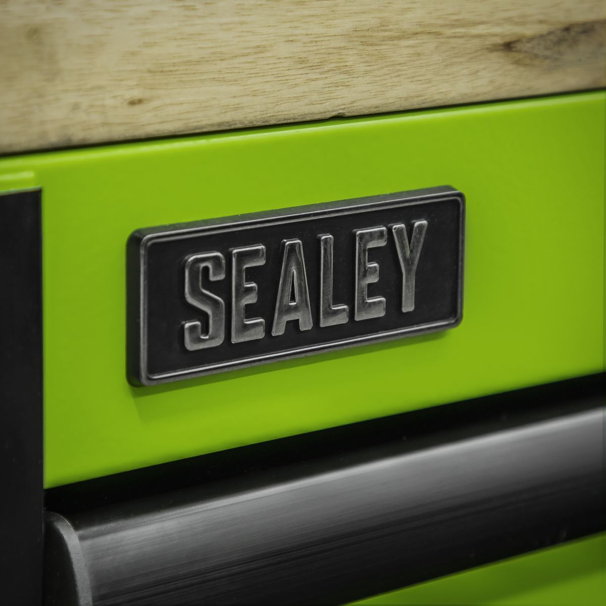 Sealey 15 Drawer Mobile Trolley with Wooden Worktop 1549mm AP6115BE