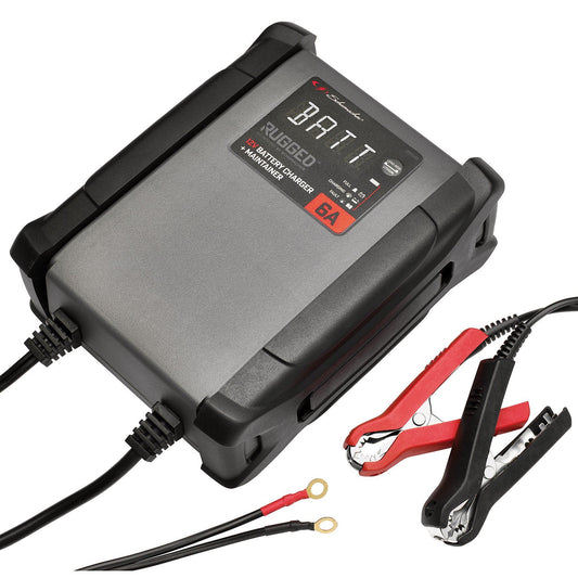 Schumacher SPX459 Rugged 12V Battery Charger and Maintainer, 6A