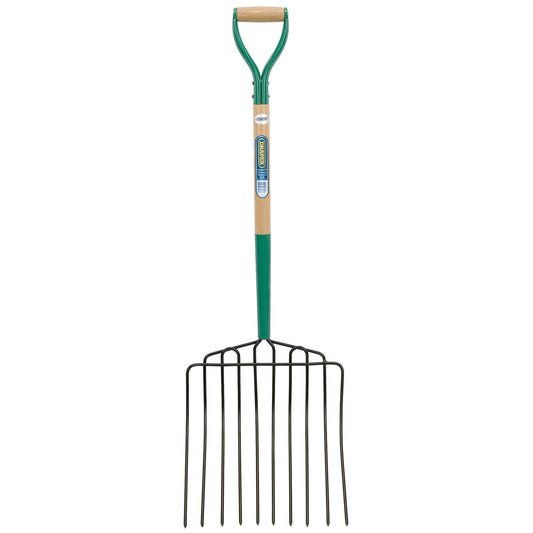 Draper 10 Prong Manure Fork with Wood Shaft and MYD Handle AF10PSF/I - 63578