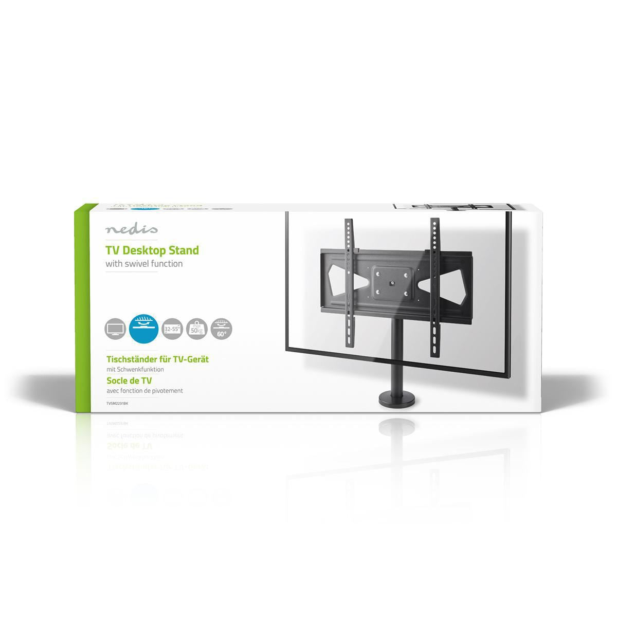 TV Mount Swivel Bolt-Down Desktop 32 to 55" Max. 50 kg +/- 30° Swivel Range