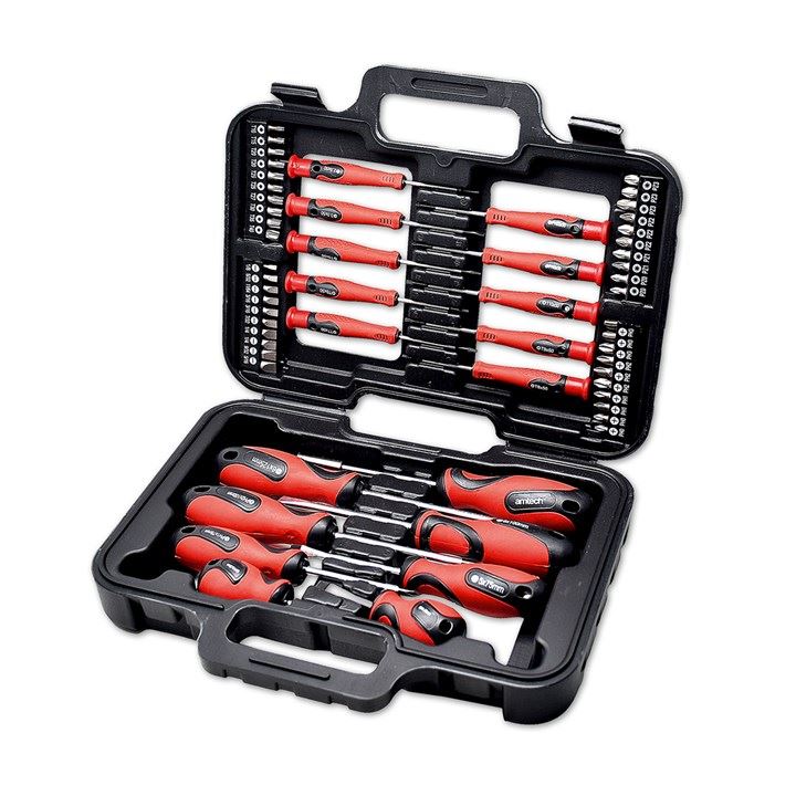 Amtech 58 Piece screwdriver and bit set