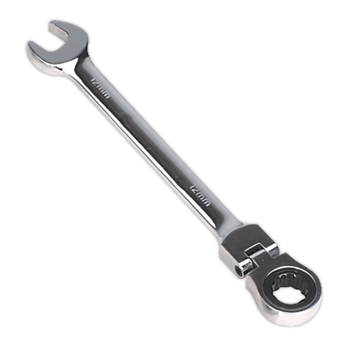 Sealey Flexi-Head Ratchet Combination Spanner 12mm FHRCW12