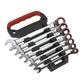 Sealey Reversible Ratchet Comb. Spanner Set 7pc Platinum Series AK63945