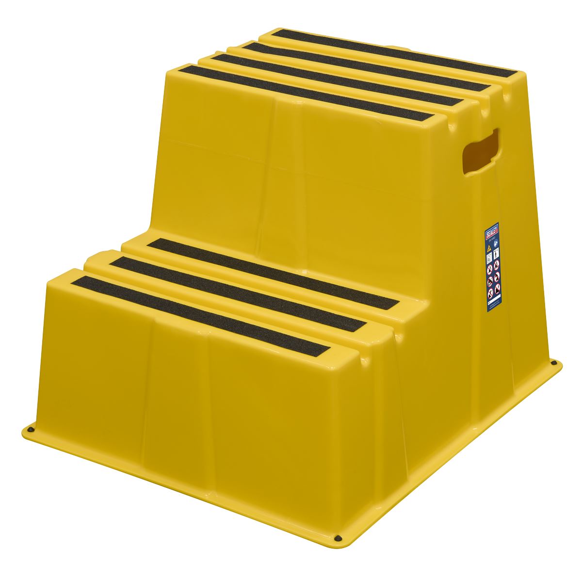 Sealey Heavy-Duty 2-Step Safety Steps with Anti-Slip Treads 150kg Capacity