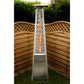 Dellonda Pyramid Gas Patio Heater 13kW Commercial/Garden Use, Stainless Steel DG99