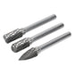 Sealey Tungsten Carbide Rotary Burr Set 3pc SDBK3