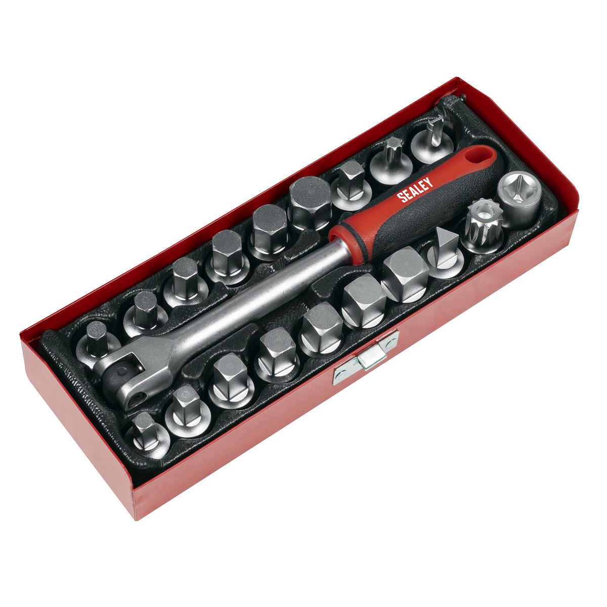 Sealey Oil Drain Plug Key Set 3/8" Sq Drive 20pc AK759