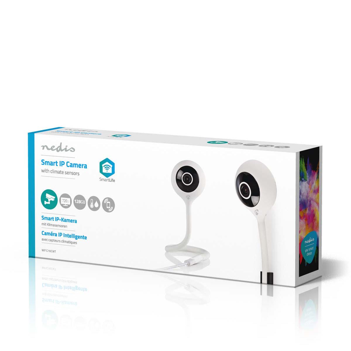Nedis WiFi Smart IP Camera Climate sensor HD 720p WIFICI10CWT - WIFICI11CWT