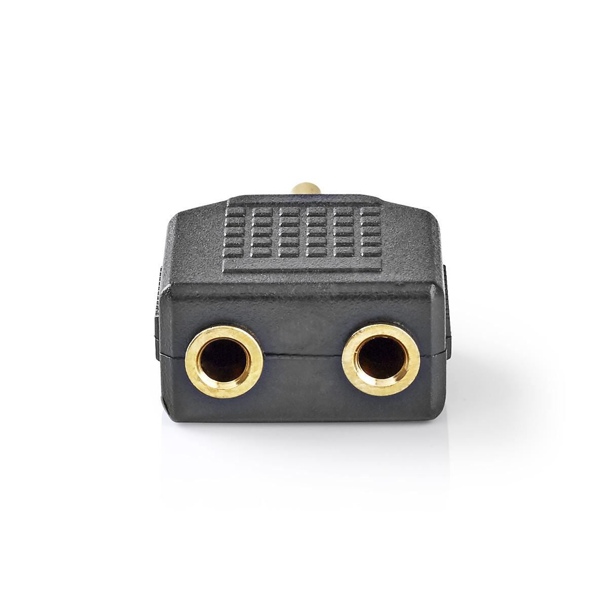 Nedis Stereo Audio Adapter 3.5mm Male to 2x 3.5mm Female 10 pieces Black - CAGP22945BKG