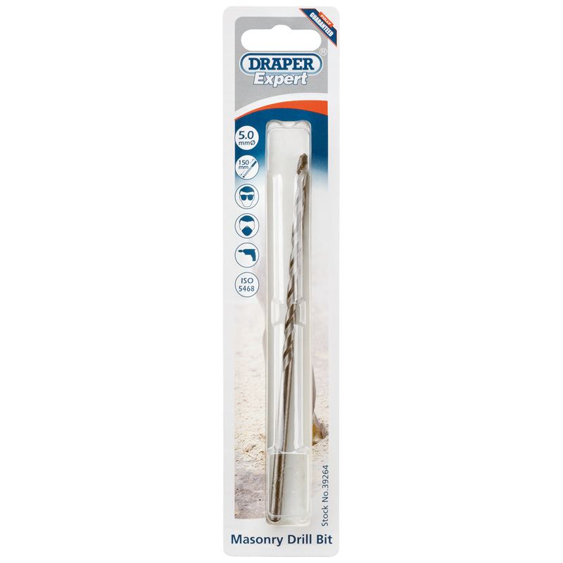 Draper Masonry Drill Bit, 5 x 150mm MD12PB - 39264