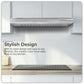 Baridi Visor Cooker Hood Extractor Fan 60cm - Stainless Steel DH108