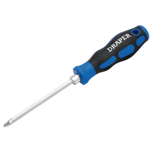 Draper 2-in-1 Reversible Blade Soft Grip Screwdriver, SL6/PZ2 x 175mm