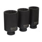 Sealey Impact Hub Nut Socket Set 3pc 12-Point 1/2"Sq Drive SX051