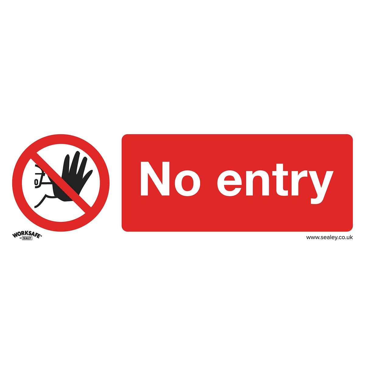 Sealey Safety Sign - No Entry - Self-Adhesive Vinyl SS14V1