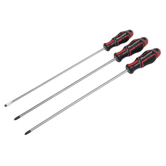 Sealey GripMAX� Screwdriver Set Long 3pc AK4372