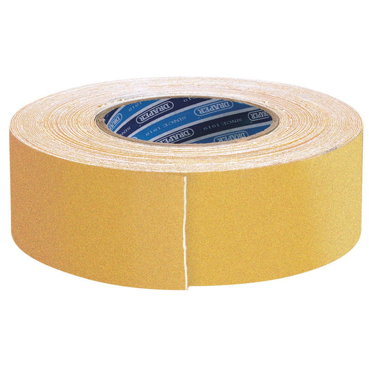 Draper 18m x 50mm Yellow Heavy Duty Safety Grip Tape Roll 66233