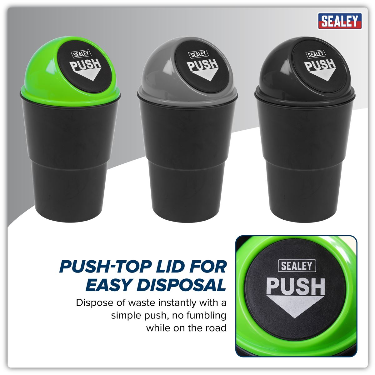 Sealey Vehicle Cup Holder Bin � Display Box of 9 VS09