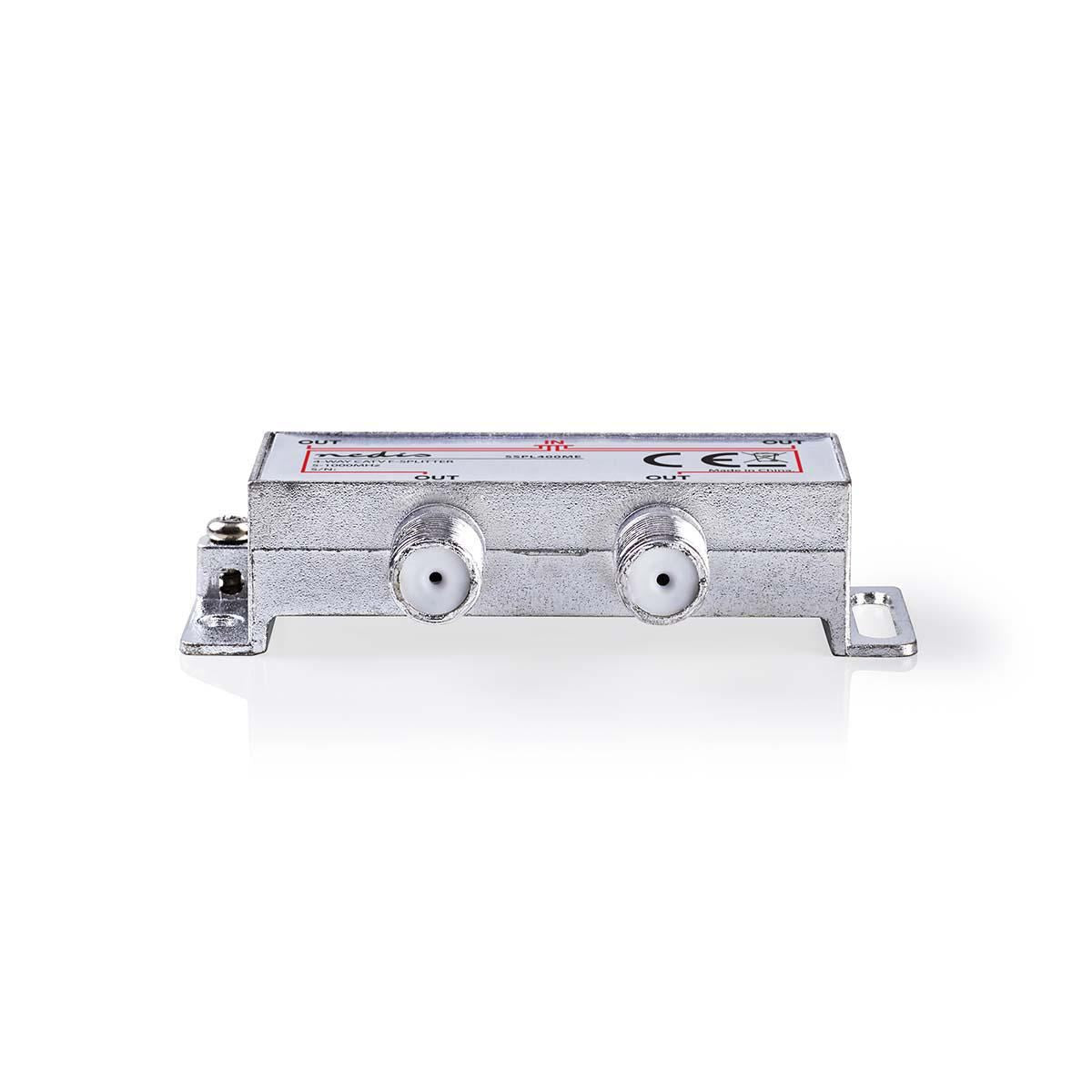 Nedis CATV F-Splitter Max 8.0 dB gain 5 to 1000 MHz 4 Outputs - SSPL400ME