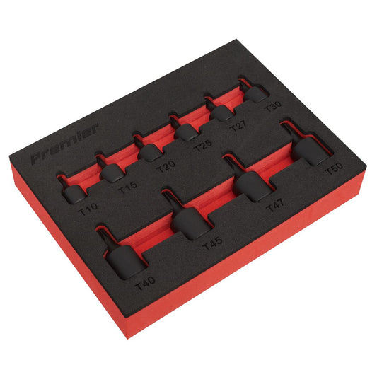 Sealey Low Profile TRX-Star* Impact Socket Bit Set 1/4" & 3/8" 10pc AK5526